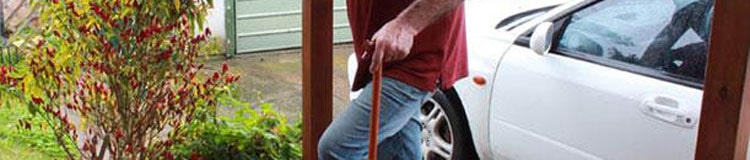 Why do you use a cane on the opposite side of the injury